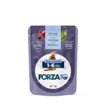 48x80g BOTANICAT FORZA10 Soft Paste Sterilized szardella nedves macskatáp kép