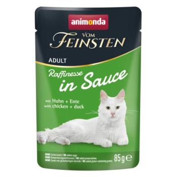 48x85g animonda vom Feinsten Adult Raffinesse Csirke & kacsa szószban nedves macskatáp kép