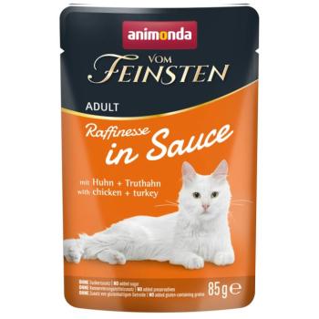 48x85g animonda vom Feinsten Adult Raffinesse Csirke & pulyka szószban nedves macskatáp kép