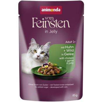 48x85g animonda vom Feinsten Adult Raffinesse Csirke & vad aszpikban nedves macskatáp kép
