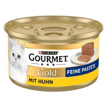 48x85g Gourmet Gold Paté csirke nedves macskatáp kép