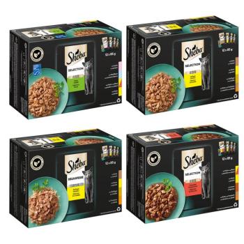 48x85g Sheba variációk tasakos nedves macskatáp- Vegyes csomag I kép