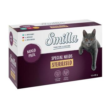 48x85g Smilla Sterilised tasakos nedves macskatáp kép