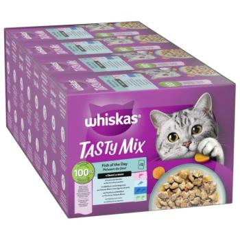 48x85g Whiskas Tasty Mix hal minden napra szószban nedves macskatáp kép