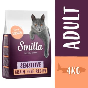 4kg Smilla Adult Sensitive gabonamentes lazac száraz macskatáp kép