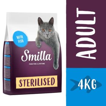 4kg Smilla Adult Sterilised hal száraz macskatáp