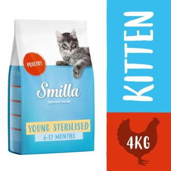 4kg Smilla Young Sterilised szárnyas száraz macskatáp kép