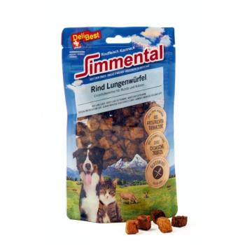4x60g DeliBest szimentáli marhatüdőkockák kutyasnack kép