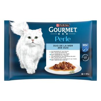 4x85g Gourmet Perle Tengeri duó 2. nedves macskatáp kép