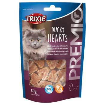 50g Trixie PREMIO Ducky Hearts macskasnack kép