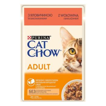 52x85g Cat Chow Adult marha nedves macskatáp kép