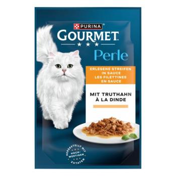 52x85g Gourmet Perle pulyka nedves macskatáp kép