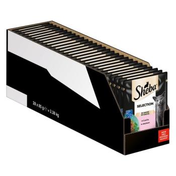 56x 85g Sheba Selection szószban lazac nedves macskatáp kép