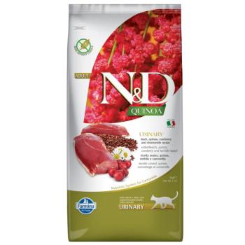 5kg N&D Quinoa Adult Urinary kacsa, quinoa, vörösáfonya & kamilla száraz macskatáp kép