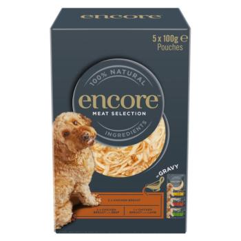 5x100g Encore Dog szószban tasakos nedves kutyatáp mix Húsválogatás (3 fajta) kép