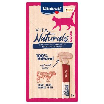 5x15g Vitakraft Vita Naturals Liquid snack marha macskáknak kép
