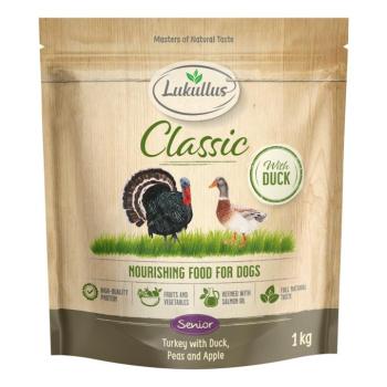 5x1kg Lukullus Classic Senior pulyka & kacsa száraz kutyatáp új receptúrával kép
