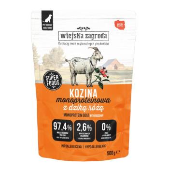 5x500g Wiejska Zagroda Monoprotein Adult kecske nedves kutyatáp kép