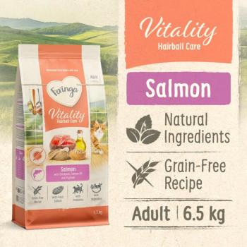 6,5kg Feringa Vitality Hairball Care - lazac száraz macskatáp kép