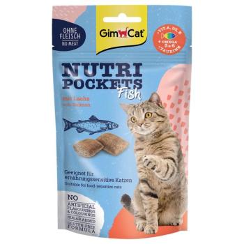 60g GimCat Nutri Pockets lazac macskasnack kép