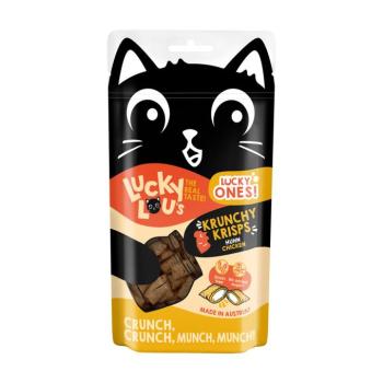 60g Lucky Lou Krunchy Krisps csirke macskasnack kép