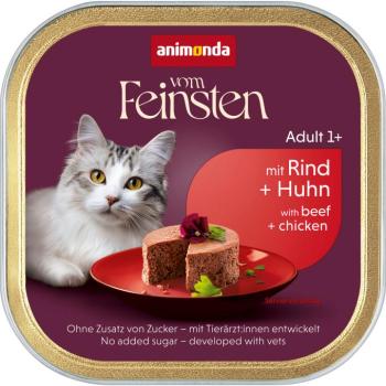 64x100g animonda vom Feinsten Adult marha & csirke nedves macskatáp kép