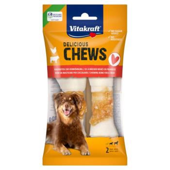 6db (210g) Vitakraft Delicious Chews M csomózott rágótekercs csirke kutyasnack kép