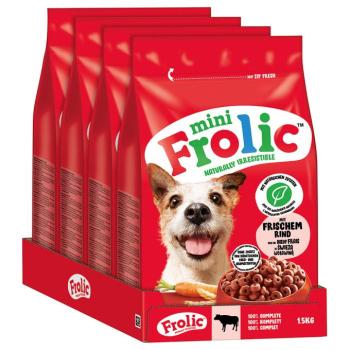 6kg (4x1,5kg) Frolic Mini marha száraz kutyatáp kép