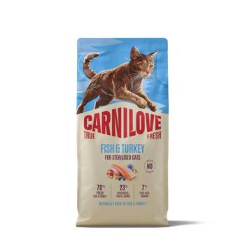 6kg Carnilove True Fresh Adult Sterilised hal & pulyka száraz macskatáp kép