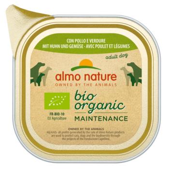6x100g Almo Nature BioOrganic Maintenance bio csirke & bio zöldség nedves kutyatáp kép
