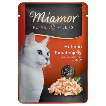 6x100g Miamor Feine Filets aszpikban nedves macskatáp - Csirke & paradicsom aszpikban kép