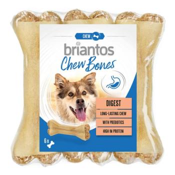 6x12cm (330g) Briantos Chew Bones Digest (prebiotikumokkal) kutyasnack kép