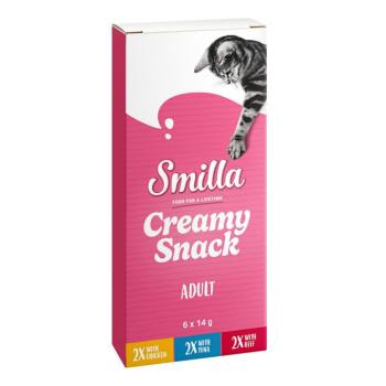6x14g Smilla Adult Hairball Creamy Snack étrend-kiegészítő eledel macskának