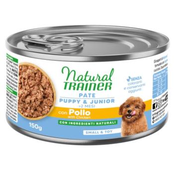 6x150g Natural Trainer Pate Small & Toy Puppy csirke nedves kutyatáp kép