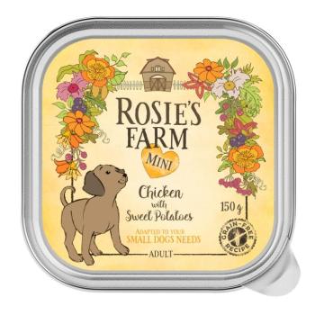 6x150g Rosie's Farm Mini Csirke & édesburgonya nedves kutyatáp