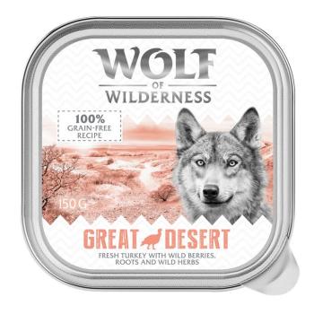 6x150g Wolf of Wilderness Adult Great Desert - pulyka nedves kutyatáp kép
