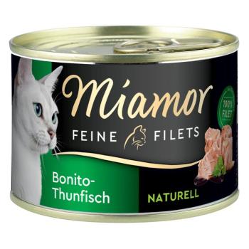 6x156g Miamor Naturelle Feine Filets nedves macskatáp - Bonito tonhal kép