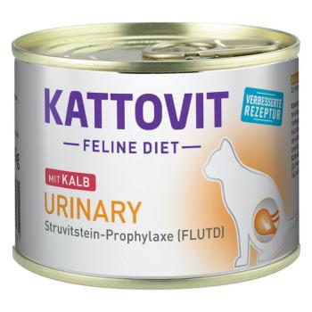 6x185g Kattovit Urinary nedves macskatáp-borjú kép