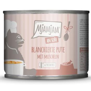 6x185g MjAMjAM szószban nedves macskatáp - Blansírozott pulyka kagylóval kép