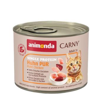 6x200g animonda Carny Single Protein Adult csirke pur nedves macskatáp kép