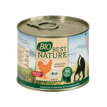 6x200g Best Nature Cats Bio csirke & cukkini nedves macskatáp kép