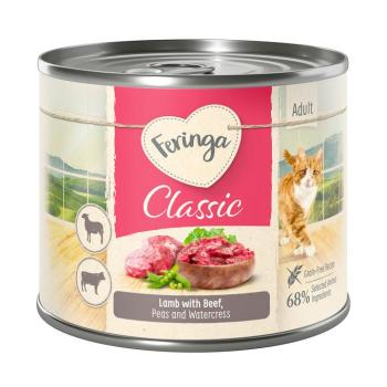 6x200g Feringa Classic Meat Bárány & marha nedves macskatáp kép