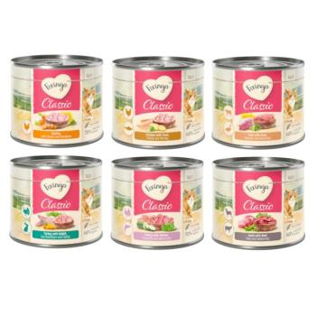 6x200g Feringa Classic Meat Menü vegyes nedves macskatáp kép