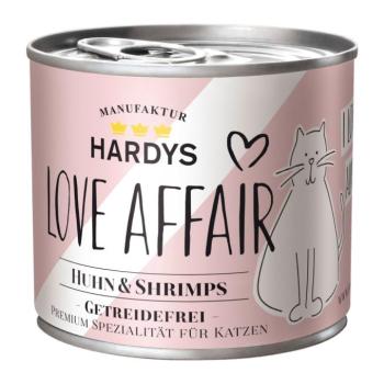 6x200g Hardys LOVE AFFAIR Csirke & garnélarák nedves macskatáp kép