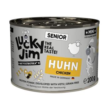 6x200g Lucky Jim MINI Senior csirke nedves kutyatáp kép