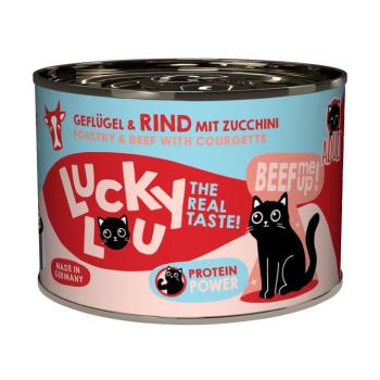 6x200g Lucky Lou Adult Szárnyas & marha nedves macskatáp kép