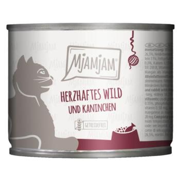 6x200g MjAMjAM nevdes macskatáp - Finom vad & nyúl gyümölcsös áfonyával kép
