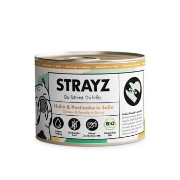 6x200g STRAYZ BIO bio csirke & bio paszternák szószban nedves macskatáp