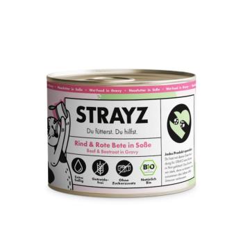 6x200g STRAYZ BIO bio marha & bio cékla szószban nedves macskatáp kép