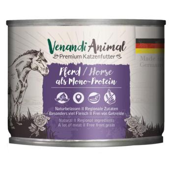 6x200g Venandi Animal Monoprotein ló nedves macskatáp